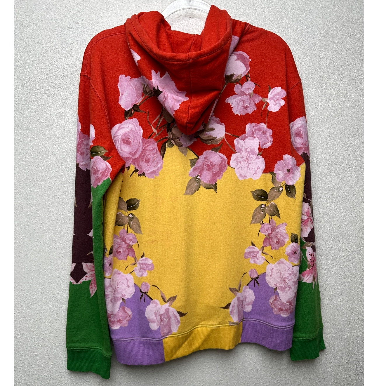 Valentino multicolor floral graphic hoodie Men’s US XL cotton-blend