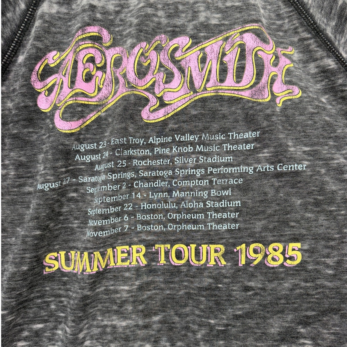 Recycled Karma Aerosmith Tour 85 Oversized Long Sleeve Tee Women S