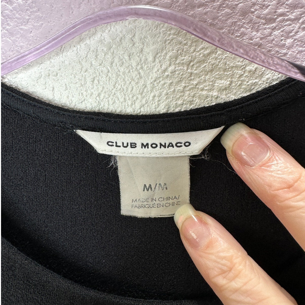 Club Monaco Black Sleeveless Round Neck Business Casual Tank Top M