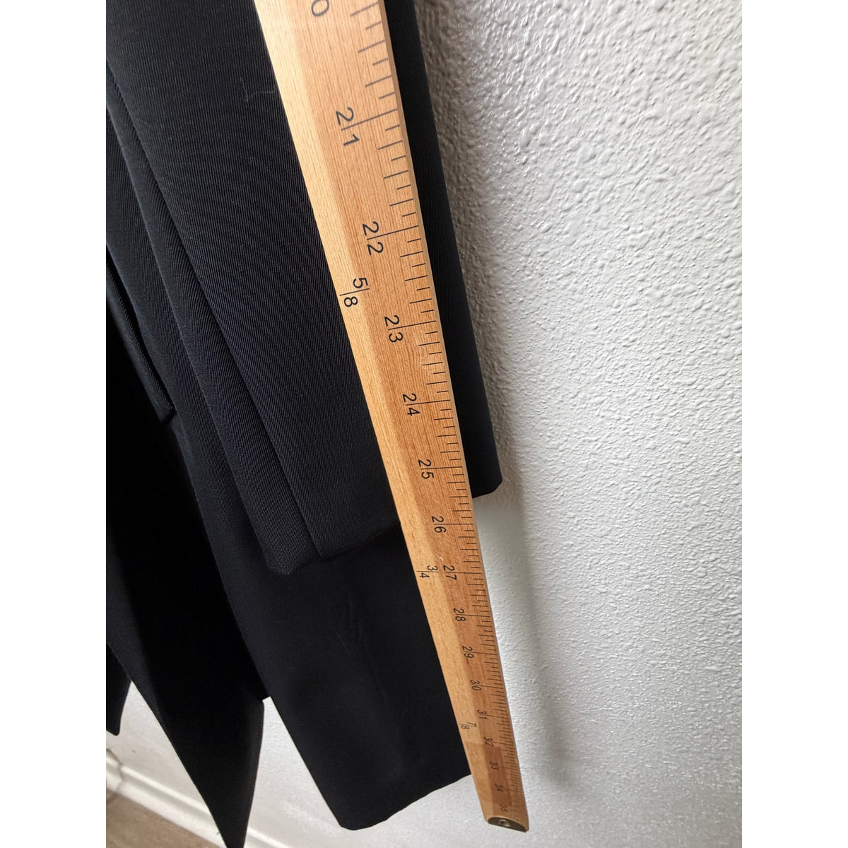 NWT Yves Saint Laurent Black Virgin Wool Hooded Long Coat Unisex Size 40