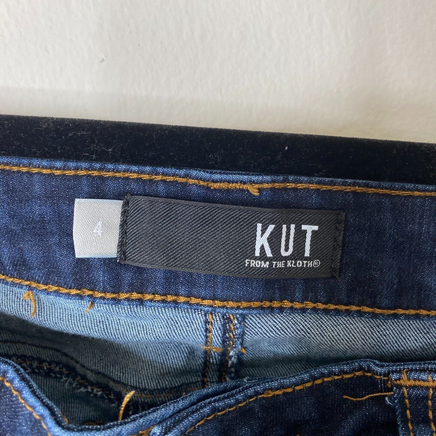 Kut From The Kloth Blue Connie High Rise Slim Fit Raw V-Cut Ankle Hem Jeans 4