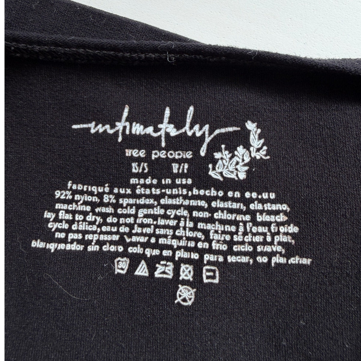Free People Intimately Black V-Neck Spaghetti Strap Bralette XS/S