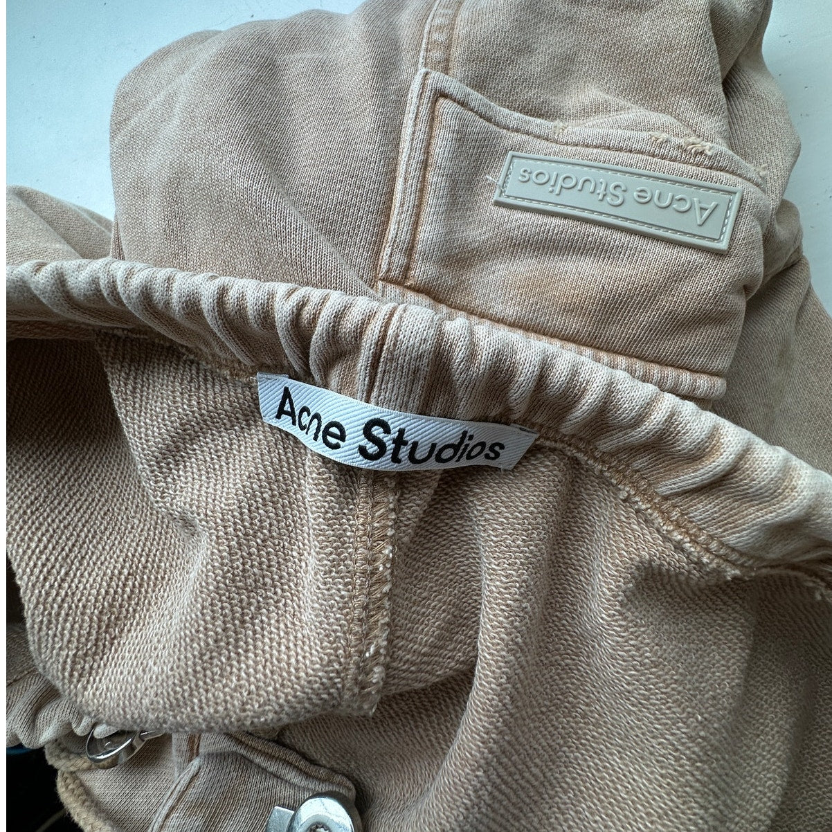 Acne Studios Mens Tan Wide Leg Cargo Sweat Pants M