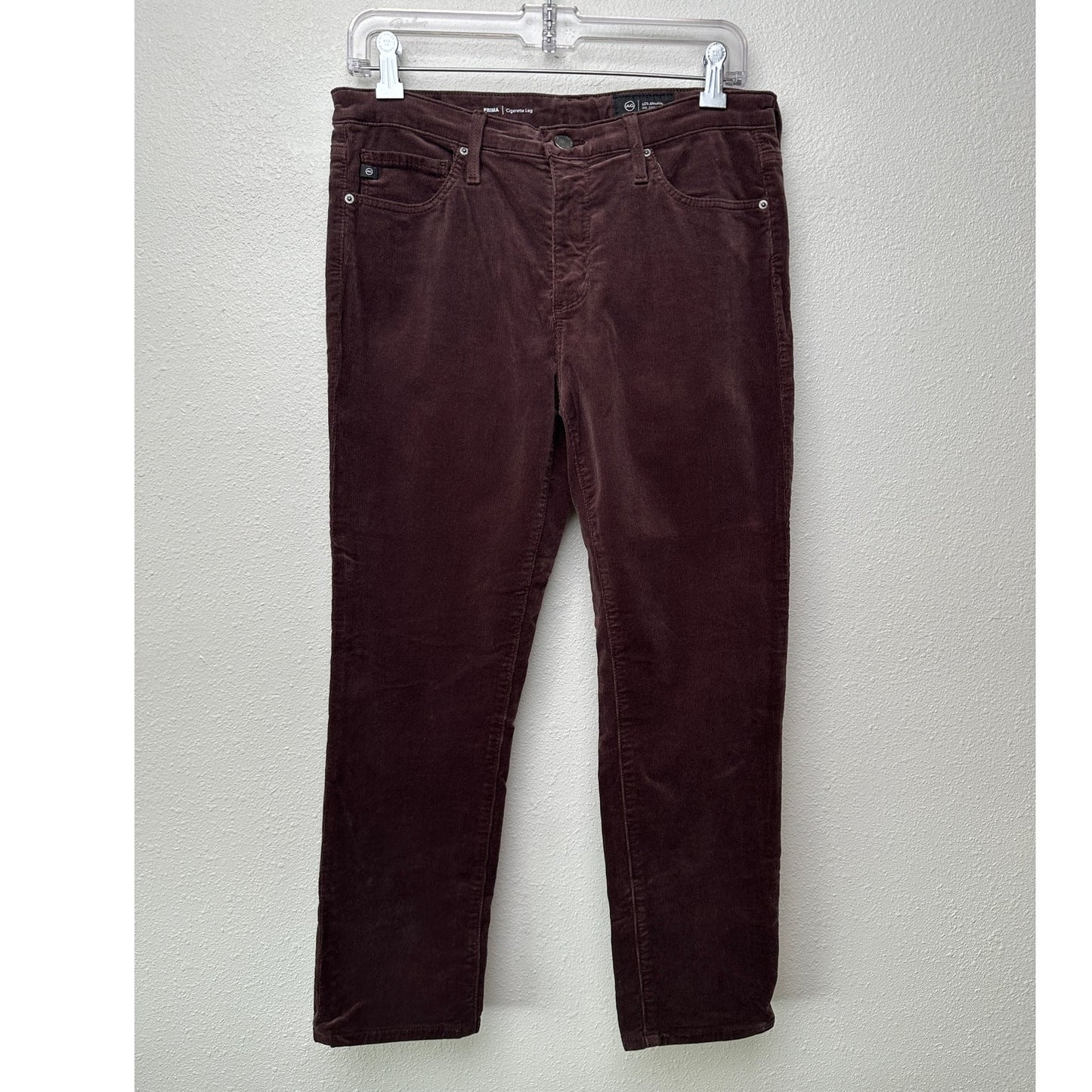 Adriano Goldschmied Prima Corduroy Cigarette Jeans Brown Women 29