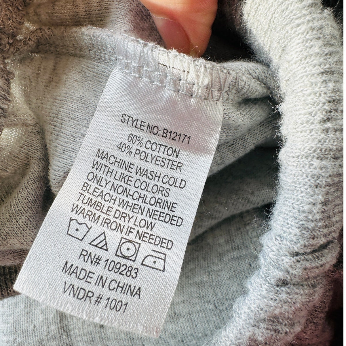 Vintage Havana Gray Crew Neck Utility Jersey Top & Cargo Sweat Pants M