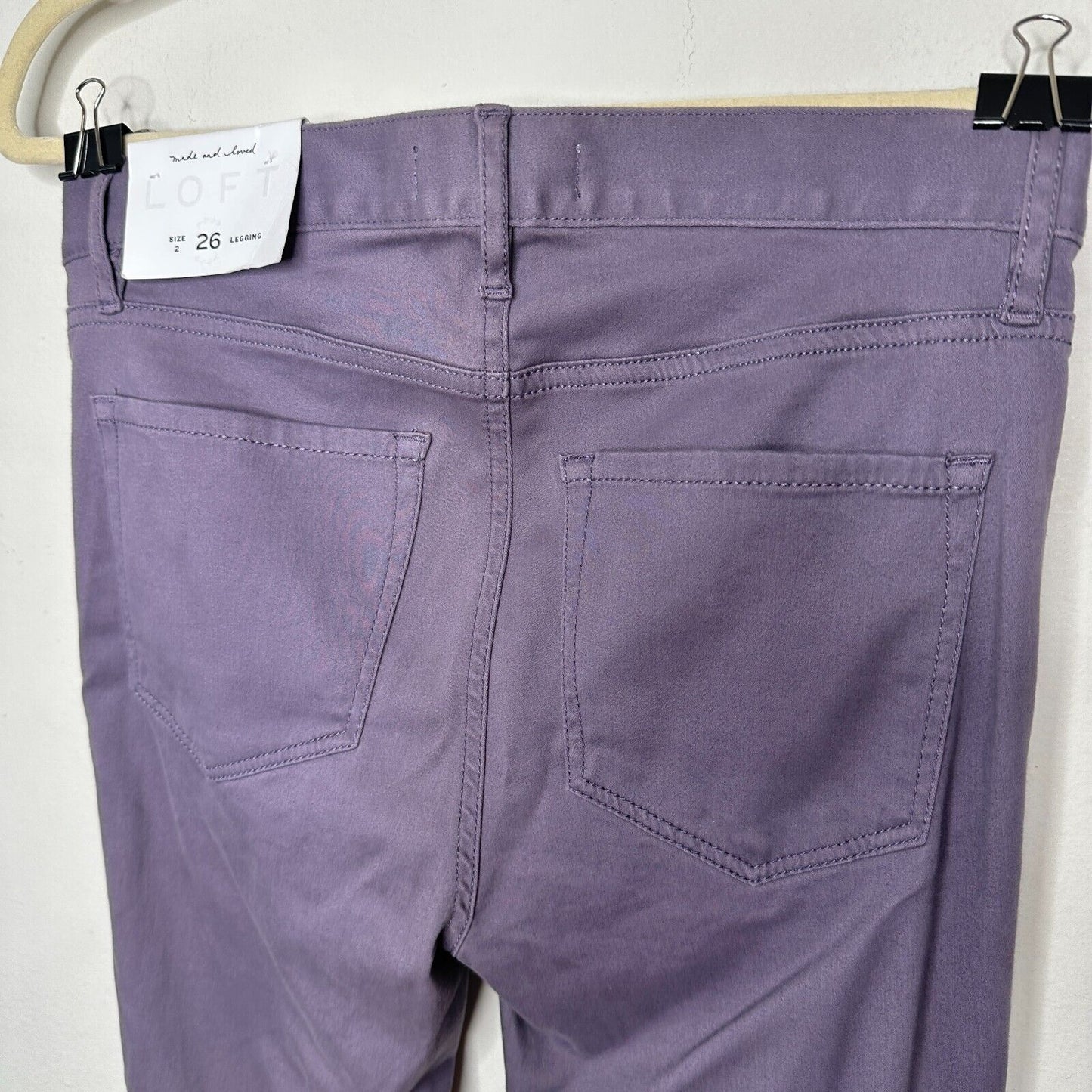 NWT Loft Lilac Legging Jeggings Mid-Rise Stretch Skinny Jeans 2 / 26