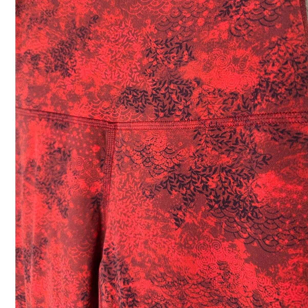 Lululemon Red & Black Align High Rise Full Length Yoga Pant 2