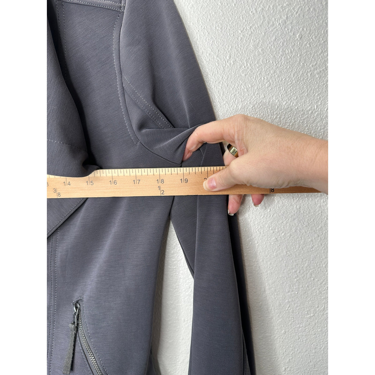 Marrakech Utility Moto Jacket Gunmetal Gray Ultra Soft Stretch Zip XS