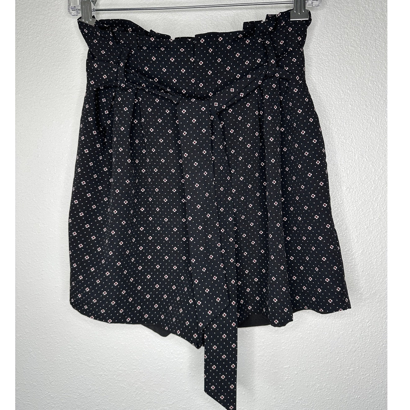 Bishop + Young Serafina Shorts Black Red White Positano Print M