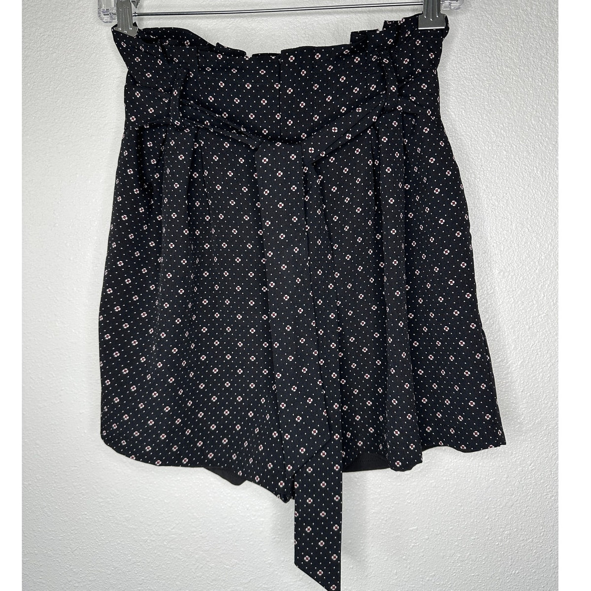 Bishop + Young Serafina Shorts Black Red White Positano Print M