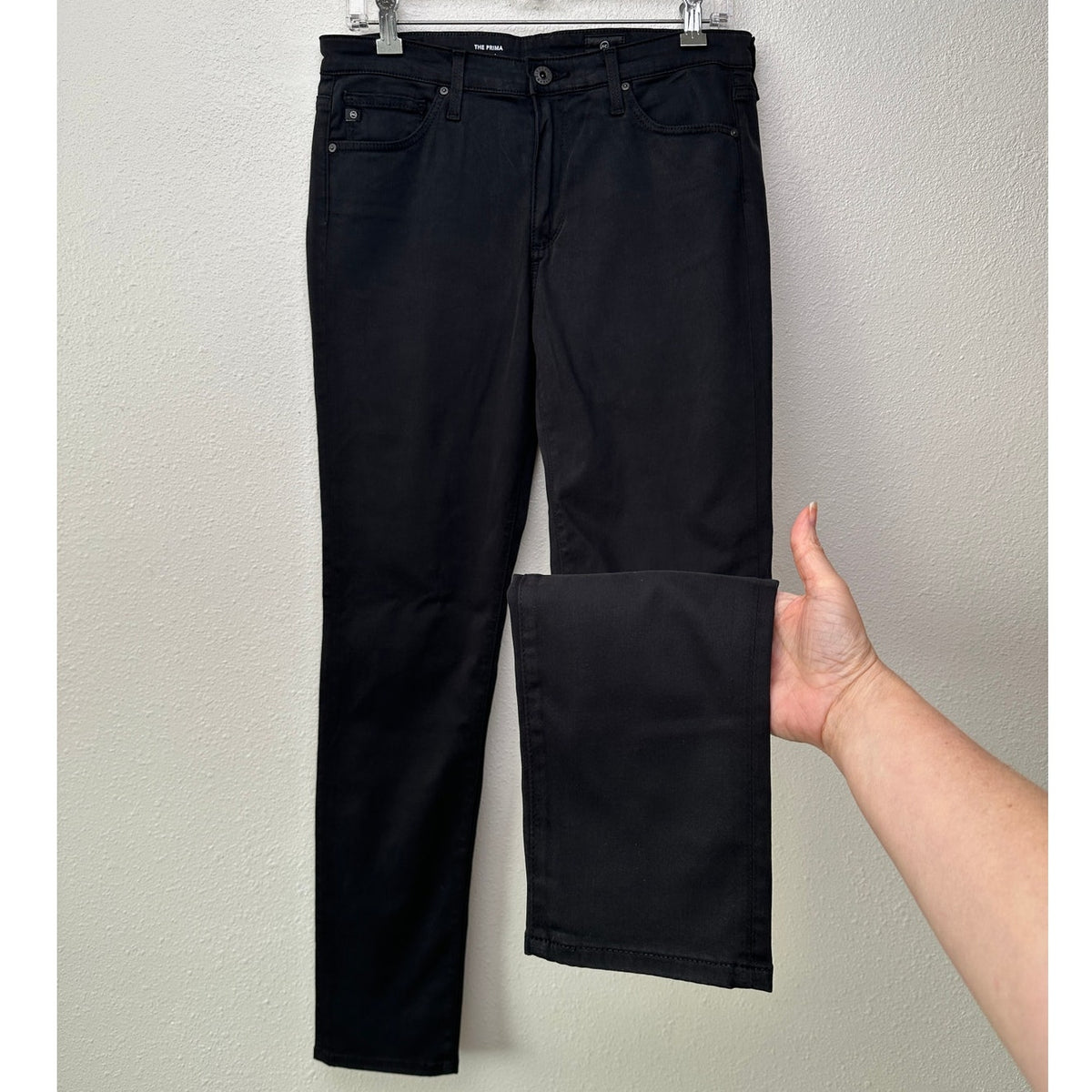 AG Adriano Goldschmied The Prima Black Cigarette Jeans Women 29