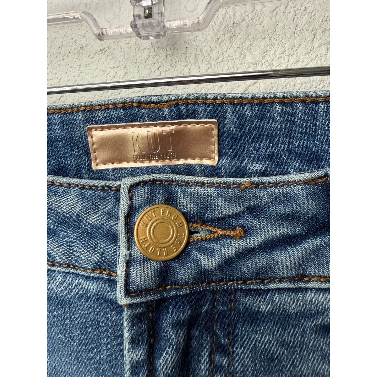 KUT Ryan Fab Ab Wide Leg Jeans Women 00 Medium Wash