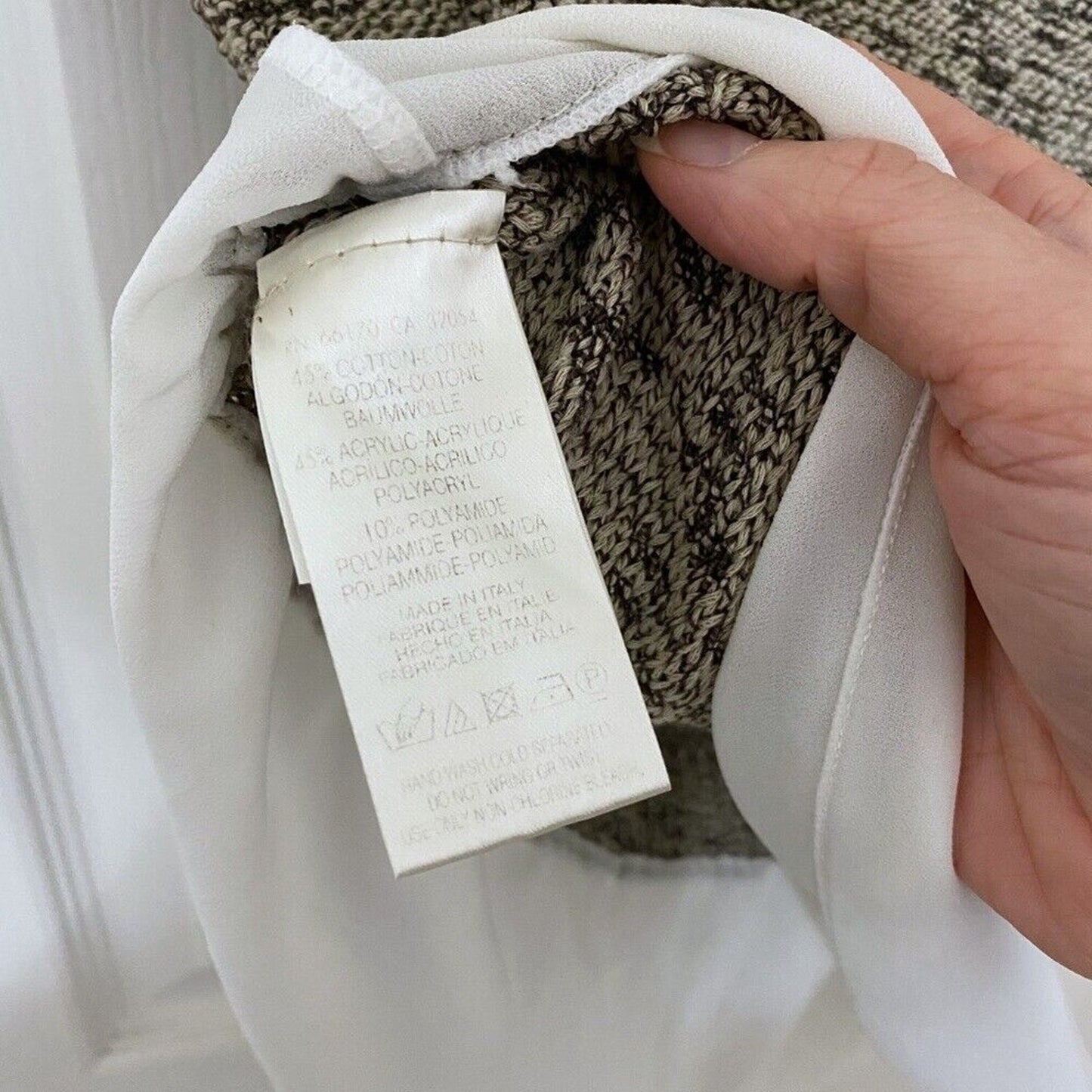 Anthropologie Moth Neutral Nudes Verona Ruffle Hem Pullover Blouse Sweater S