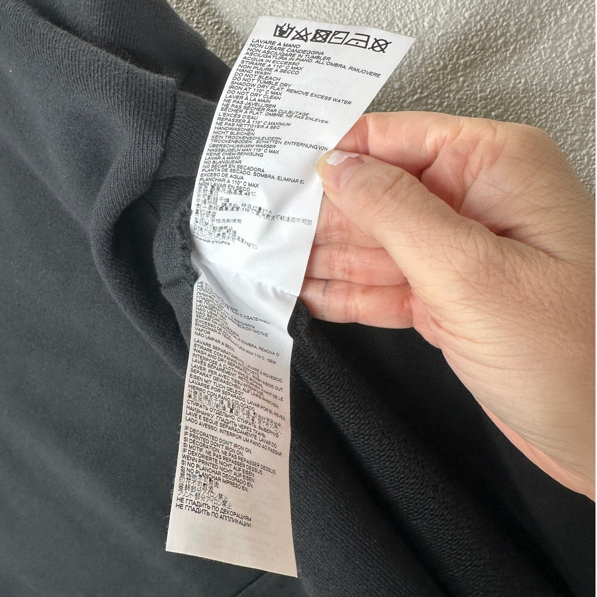 NWT Maison Margiela UNIQUE Black Hooded Sweatshirt Poncho Style M