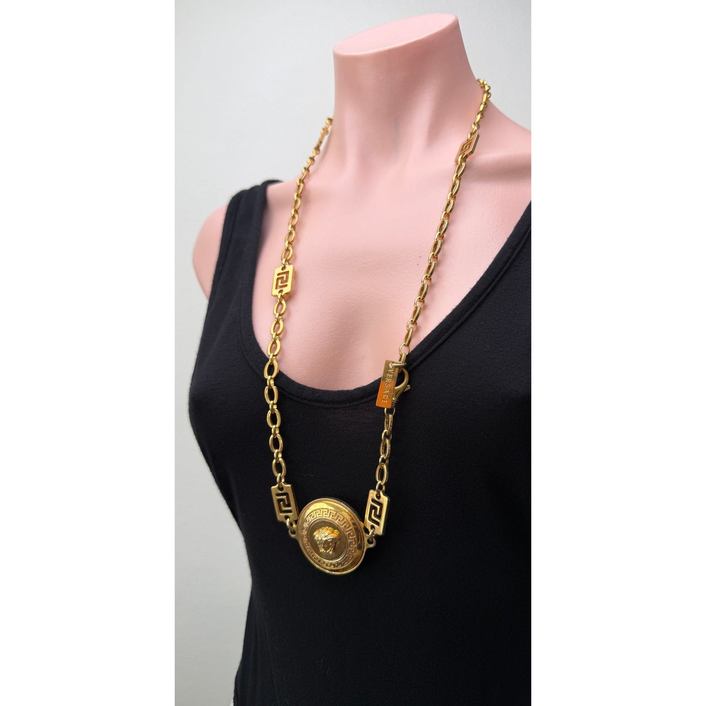 Gianni Versace Vanitas Medusa Gold Tone Necklace