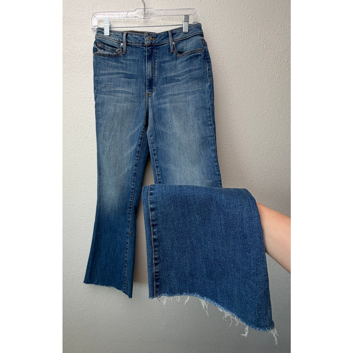 NWT Black Orchid Denim Chrissy Kick Flare Jeans US 27 Blue