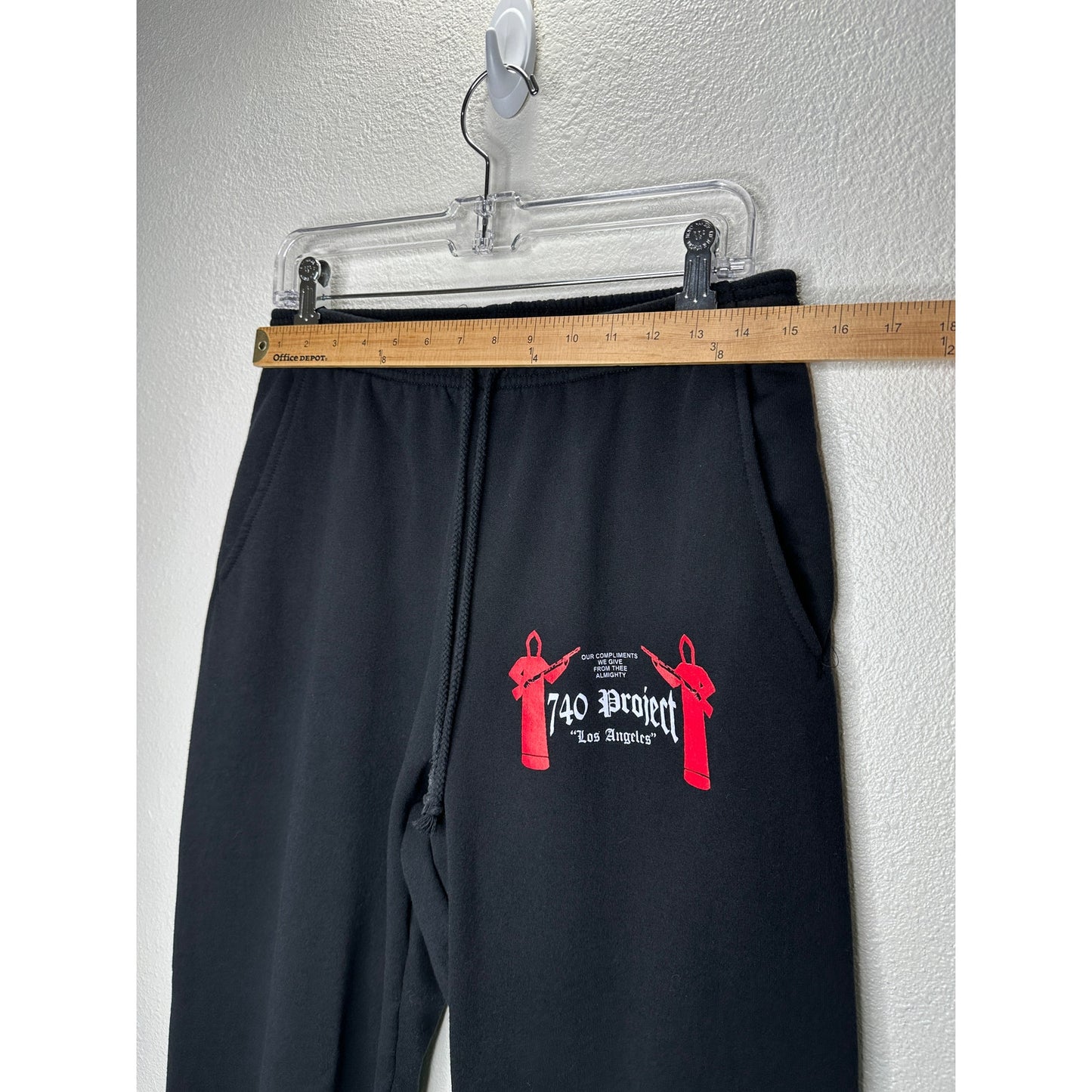 740 Project Black Men's Sweatpant Elastic Waist Jogger Medium