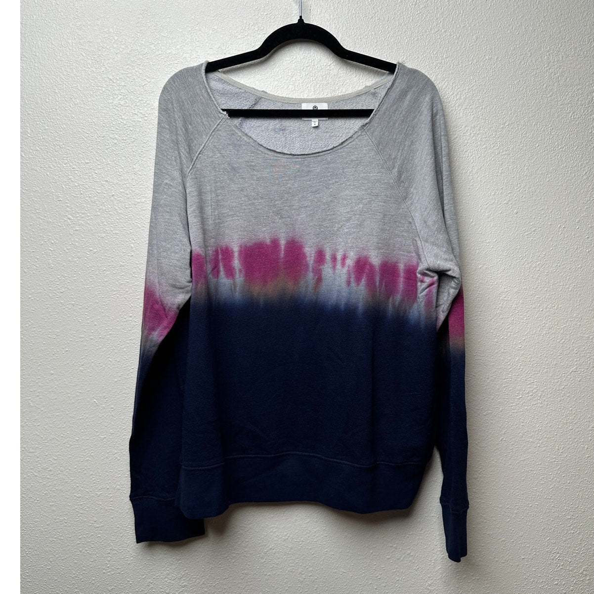 Sundry Sweater Gray Tie Dye Women US 4 Pullover