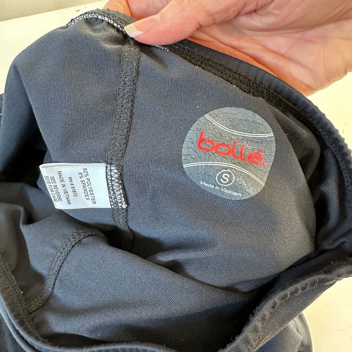 Bolle Jet Black Tennis Pickleball Pleated Skirt or Skort Built in Shorts S