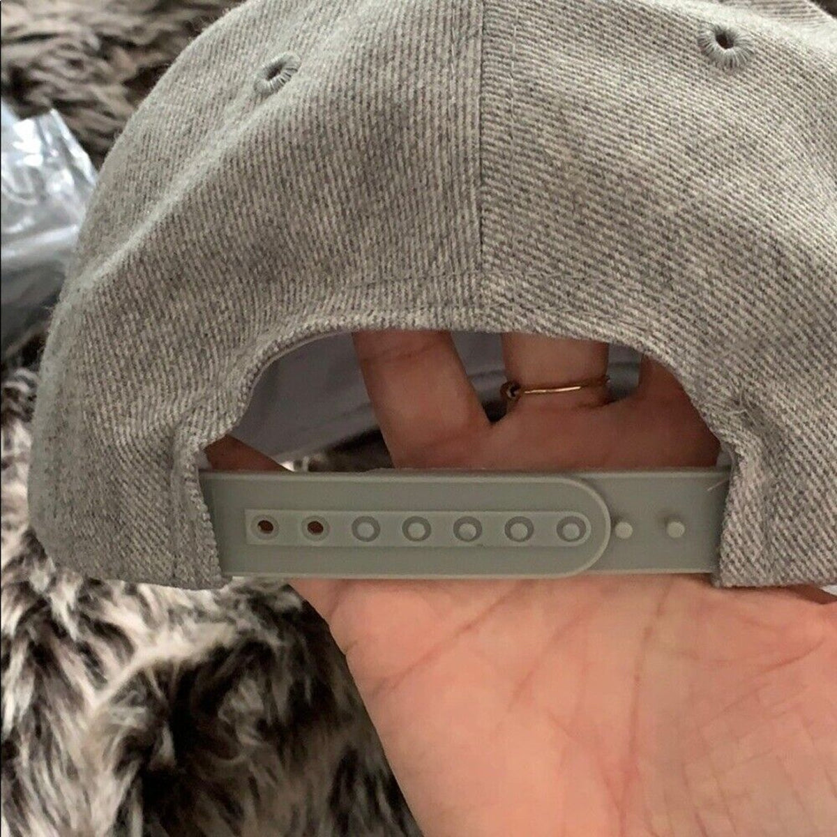 Cute Spicy Mos Denim Heathered Gray Adjustable Baseball Hat Chili Pepper Cap