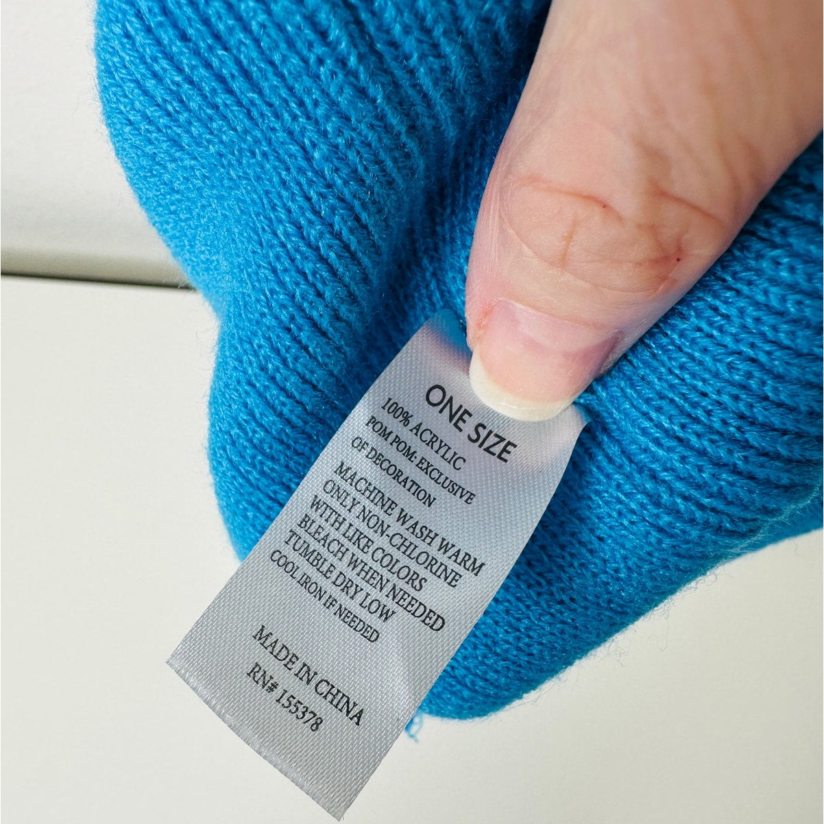 Baby Phat Blue with Gold Logo and Heart Pom Beanie OS