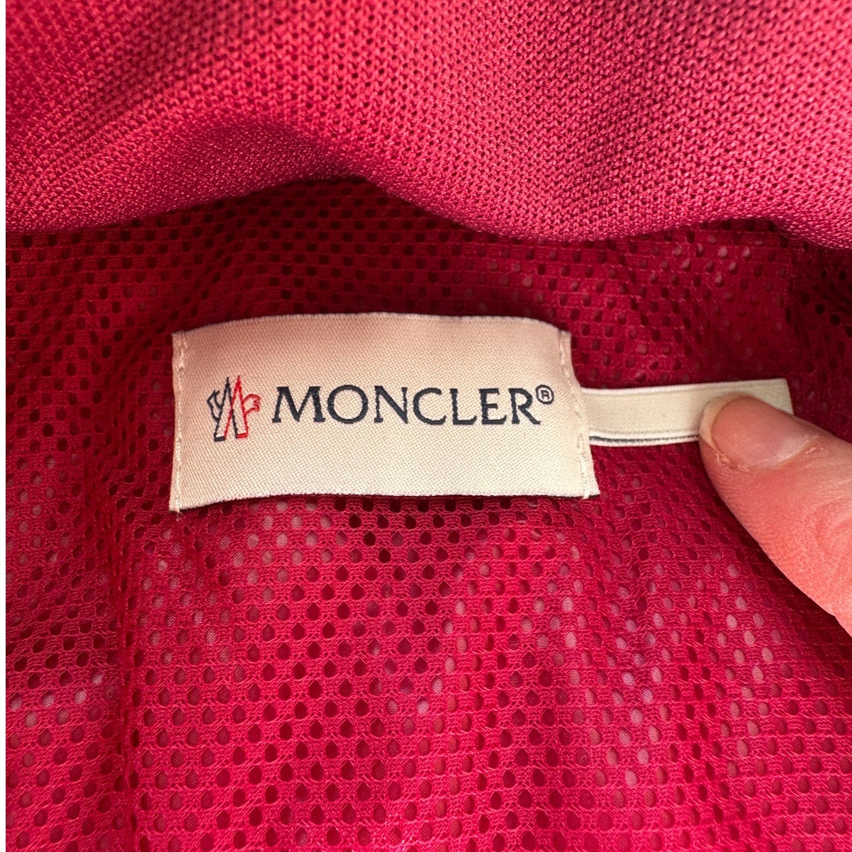 NWT Moncler Purple & Pink Mixed Media Sleeveless Velvet Short Vest L