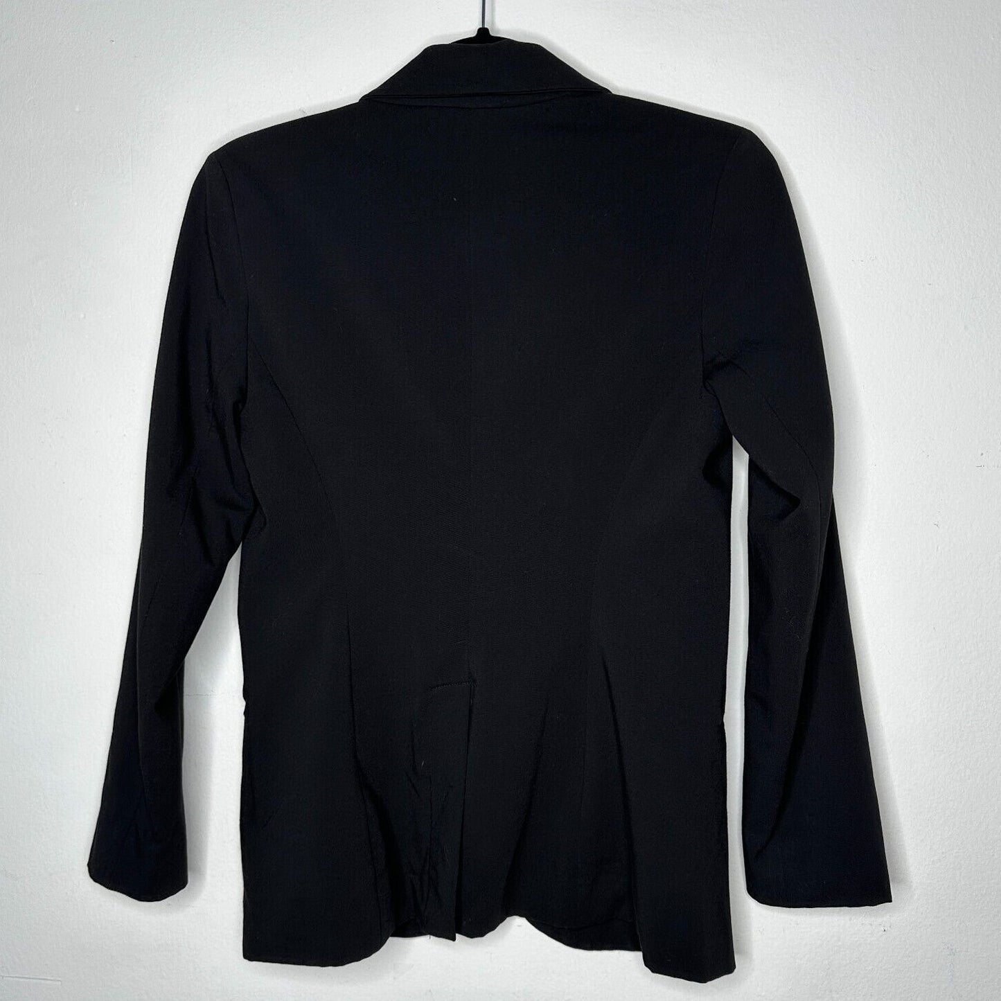 Mossimo Jet Black One Button Welt Pockets Casual Blazer Jacket Size XS
