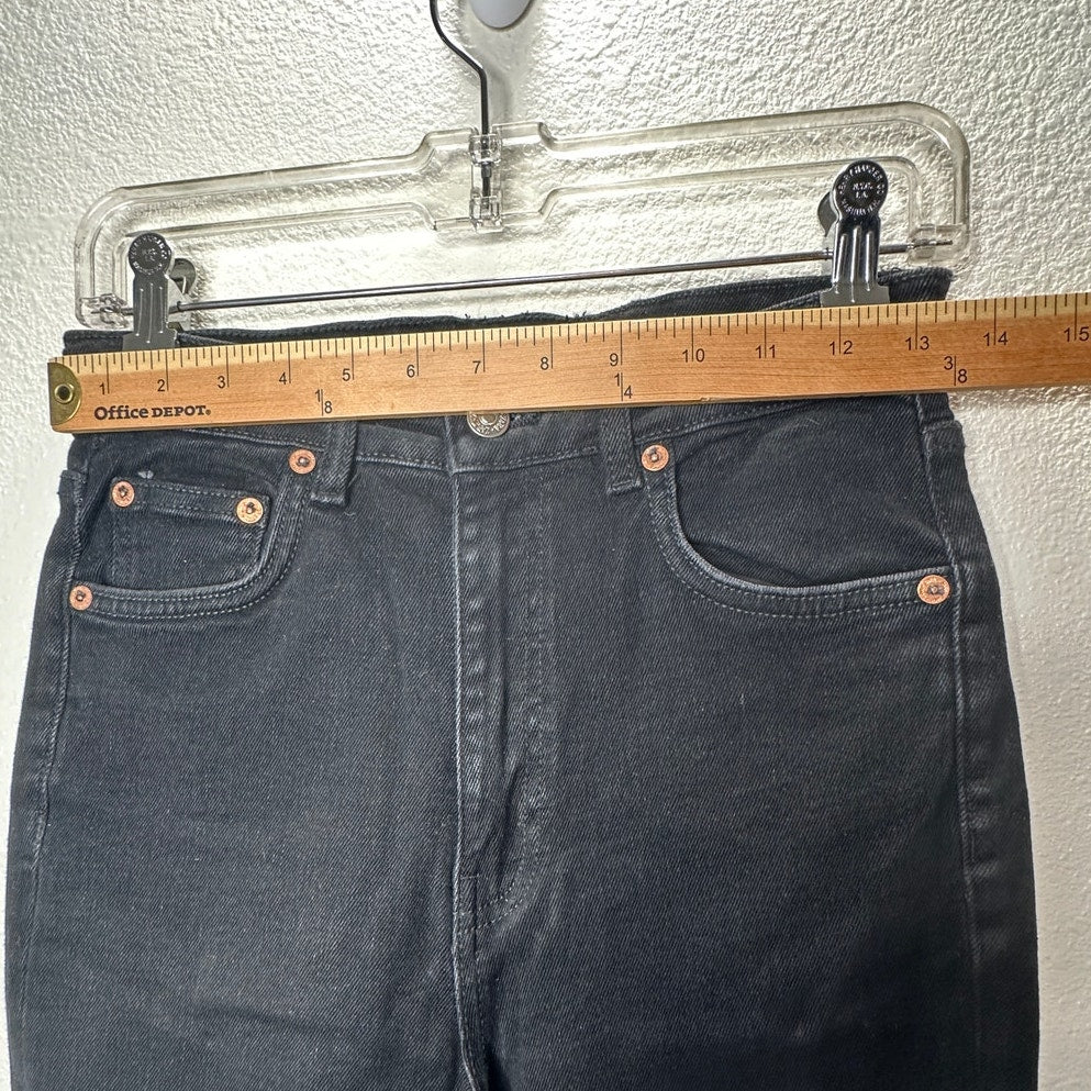 Zara Black High Waist Slim Fit 5 Pocket Jeans 6