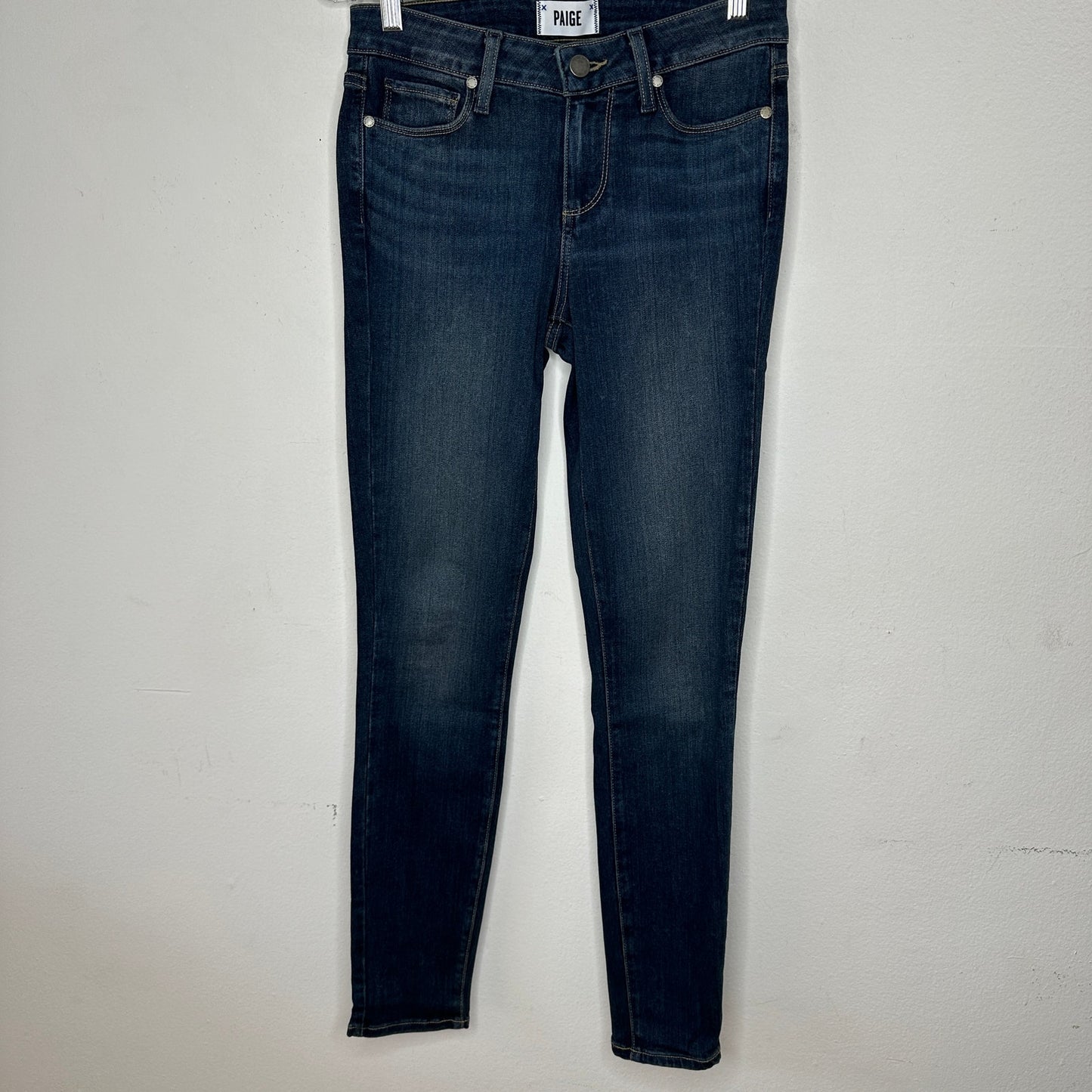 Paige Dark Wash Verdugo Ankle Nottingham Skinny Jean  26