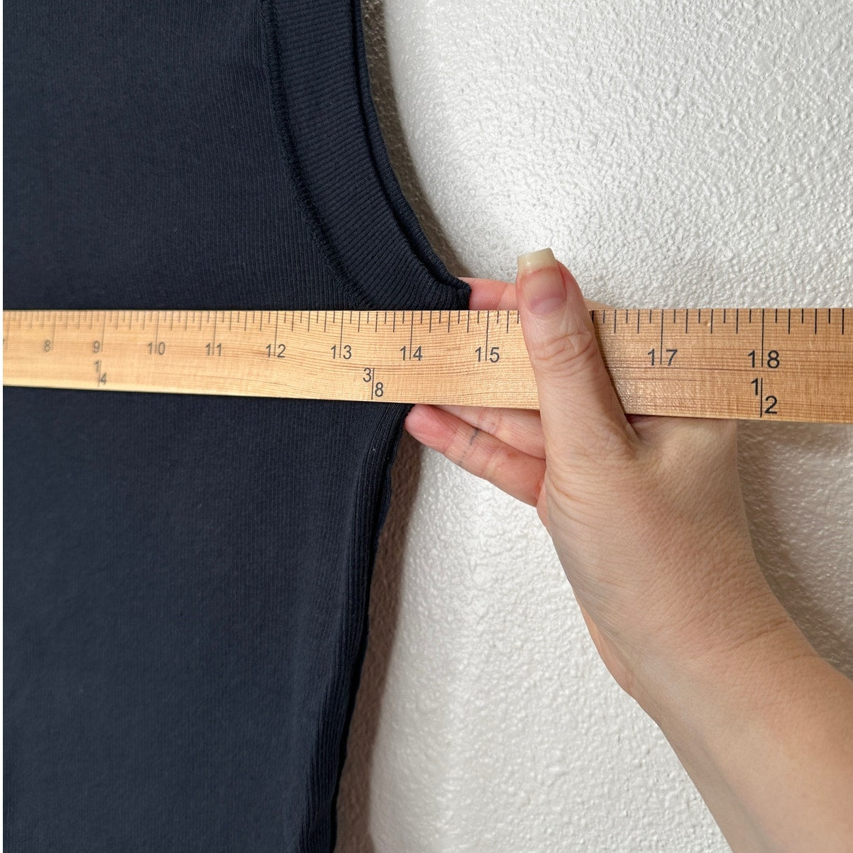 We The Free Black Round Neck Sleeveless Kate Shirt Ribbed Tank Top S