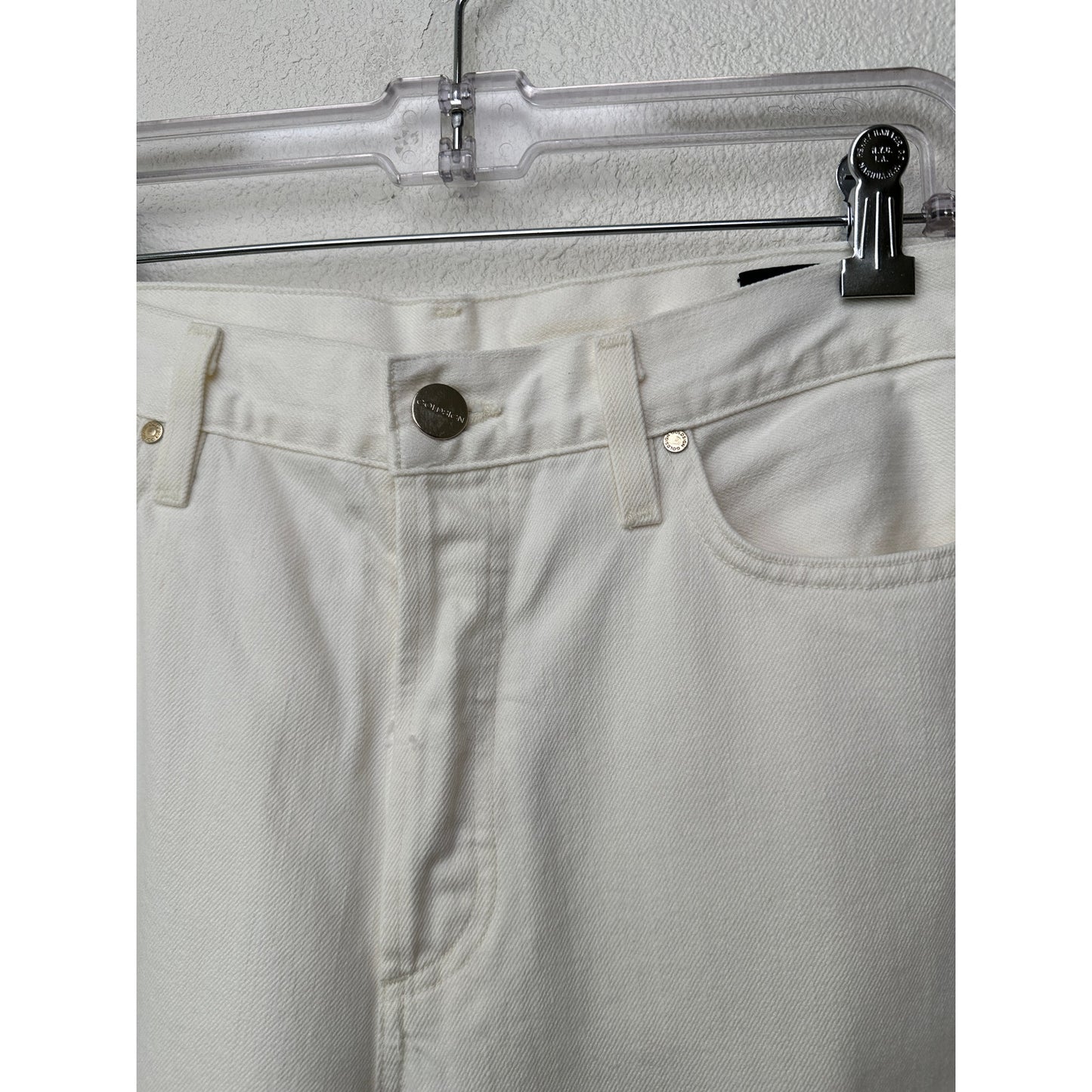 Goldsign Ivory Straight-Leg 100% Cotton Jeans Women’s 29 Button Fly