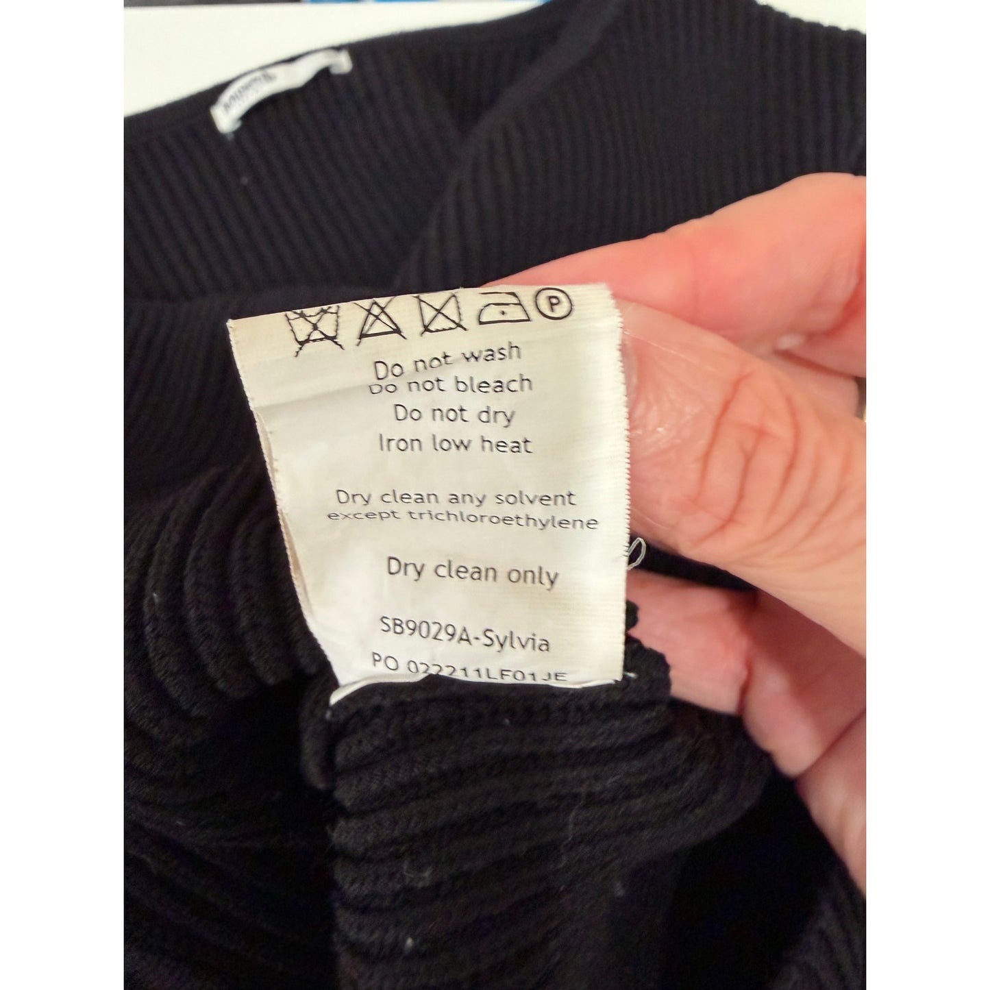 House of CB Sylvia Black Ribbed Cardigan Women XS