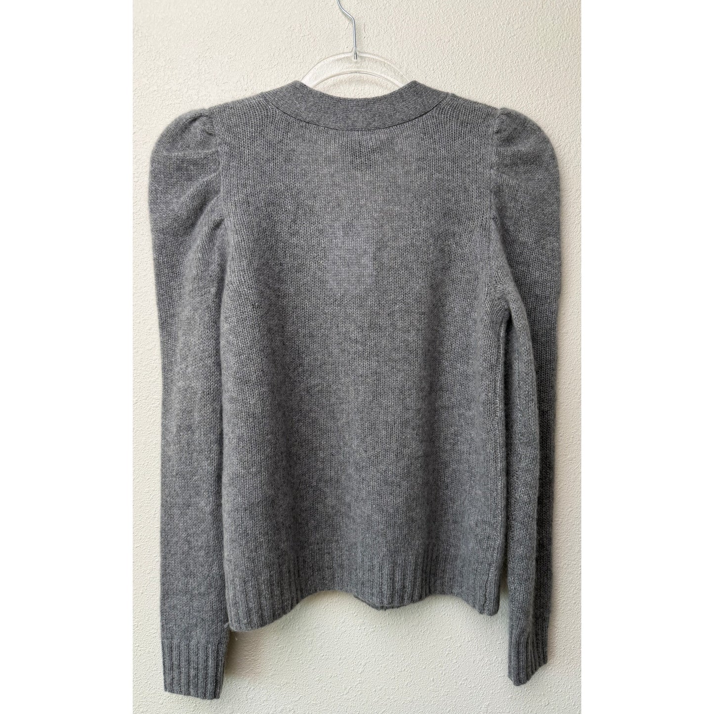 NWT C by Bloomingdales Gray Cashmere Cardigan Women XS