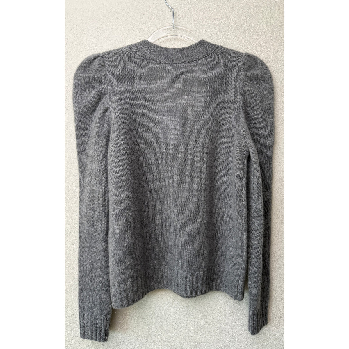 NWT C by Bloomingdales Gray Cashmere Cardigan Women XS