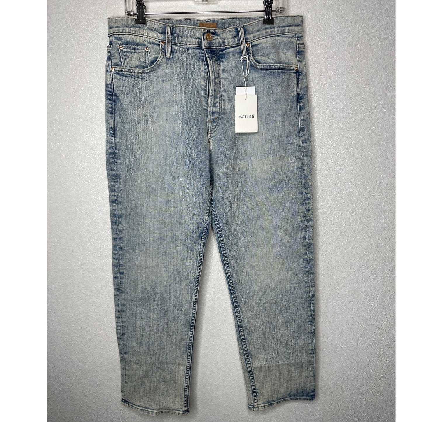 NWT Mother Light Acid Wash Button Fly tomcat Marrakesh Jeans 32