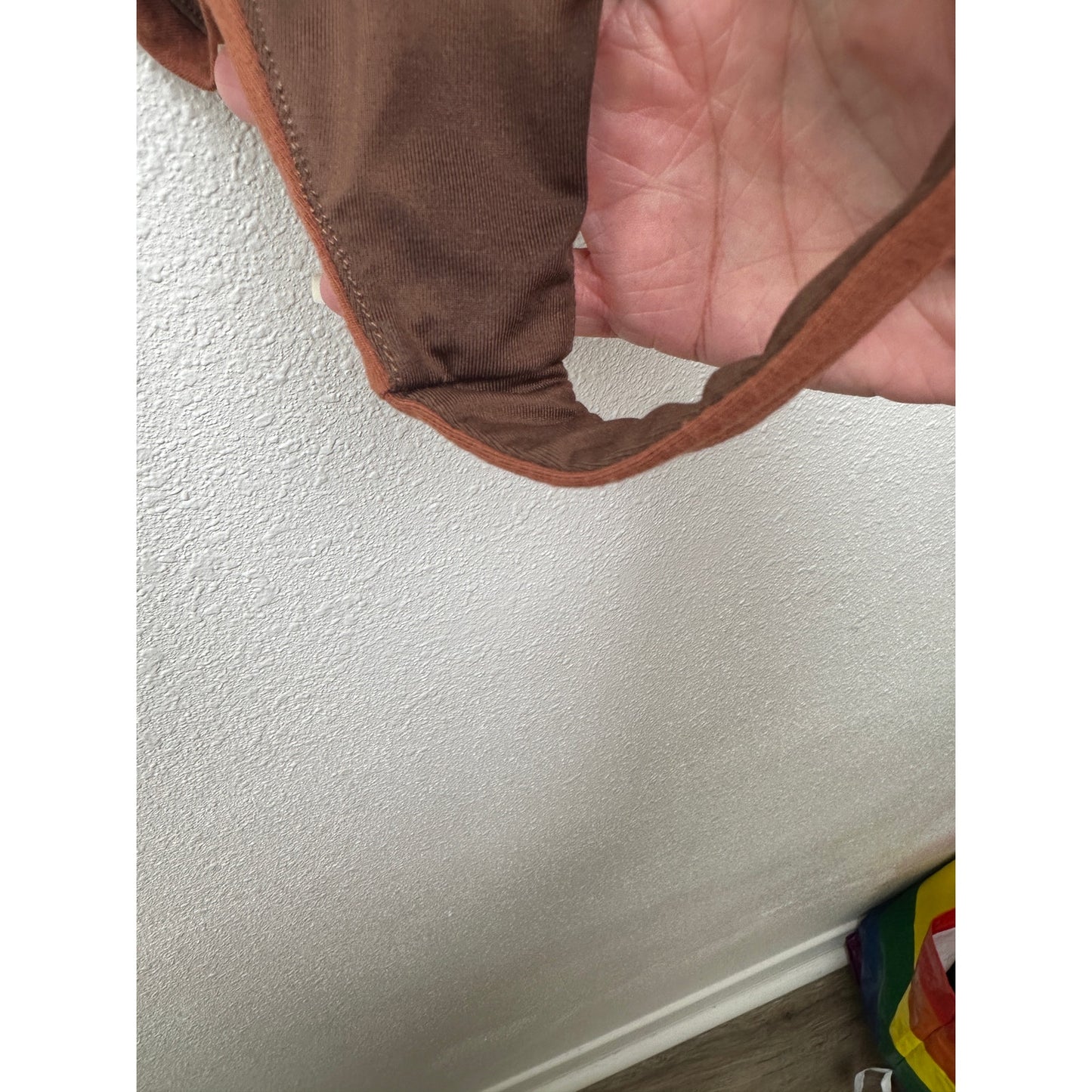 Privacy Please Florence Bodysuit Brown XS Thong Cami