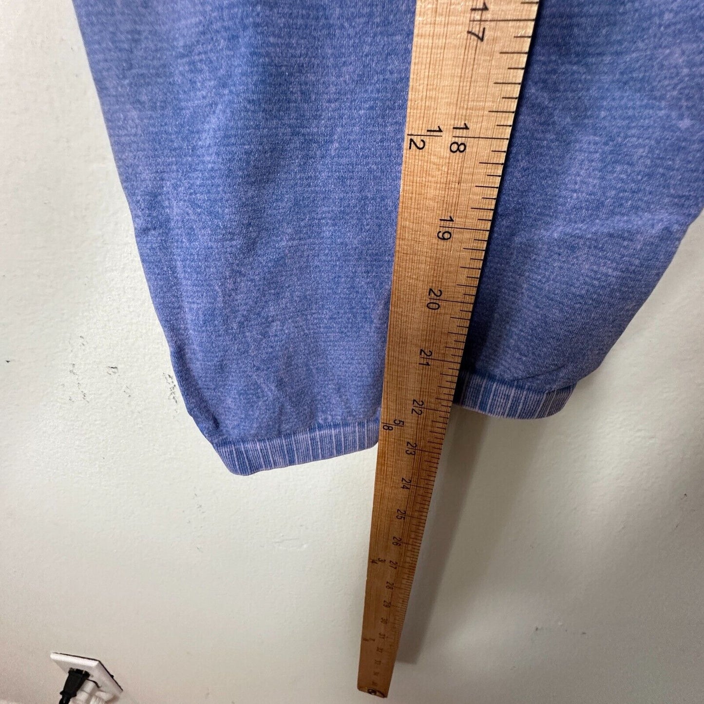 Free People Vintage Denim Blue Good Karma Leggings Wide Rib Waist Soft XS / S