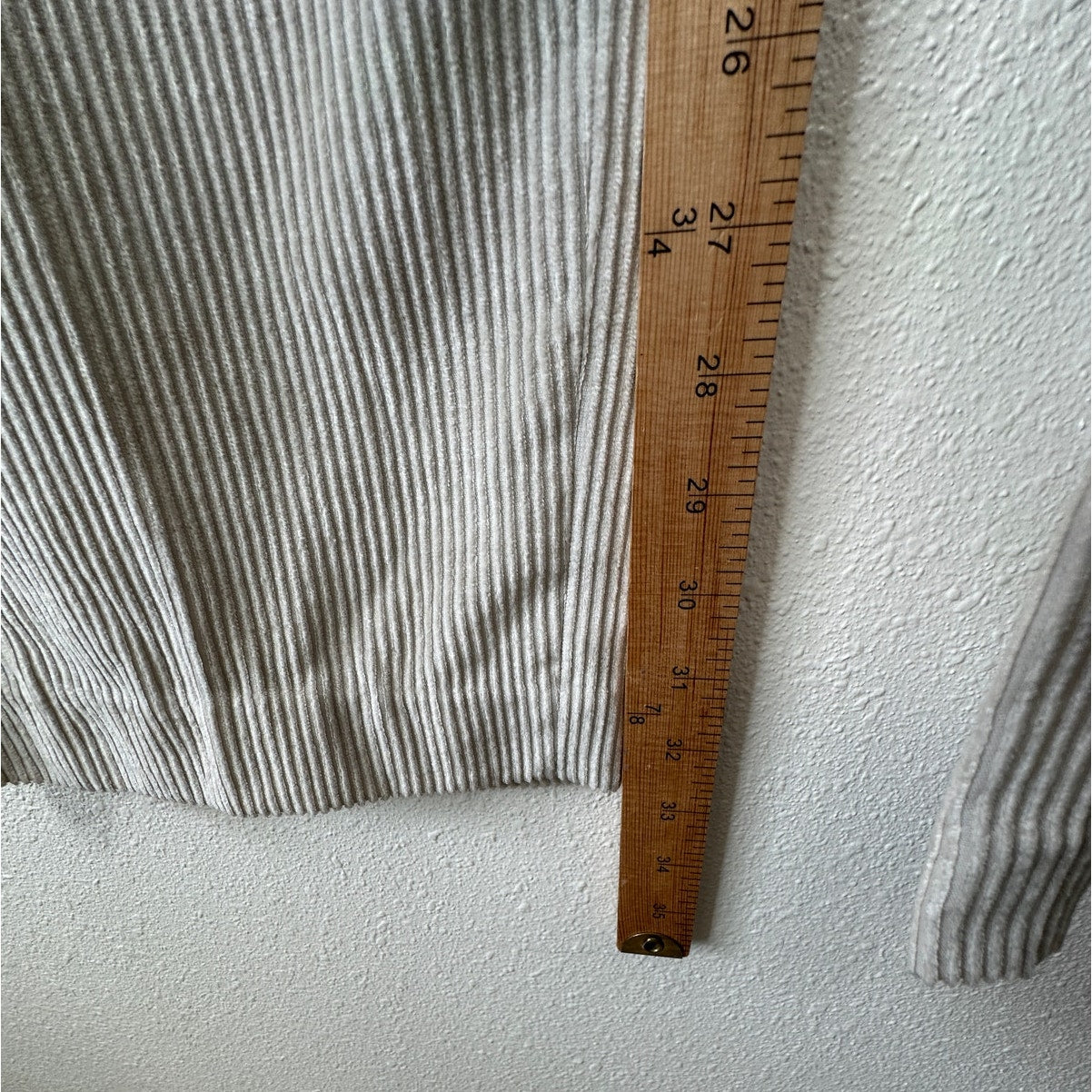 NWT Brunello Cucinelli Oversize Sand Beige Front Pleat Wide Leg Corduroy Pant 14