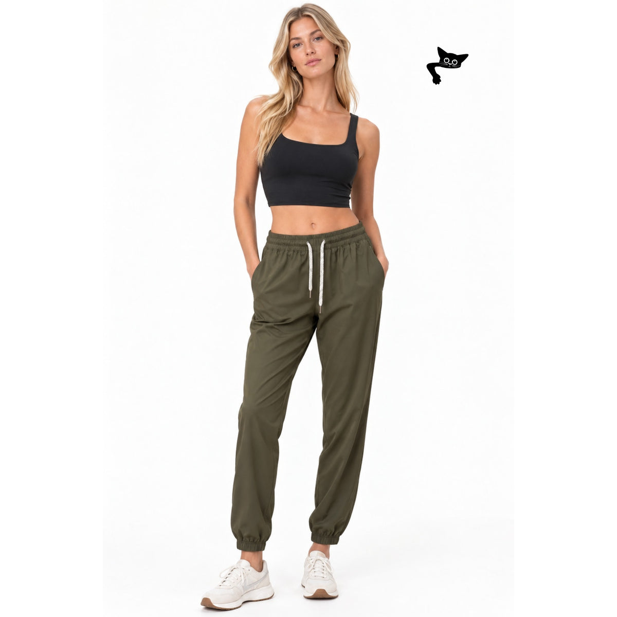 Vuori Weekend Jogger Kale Olive Green Stretch Travel Pants Women's US S