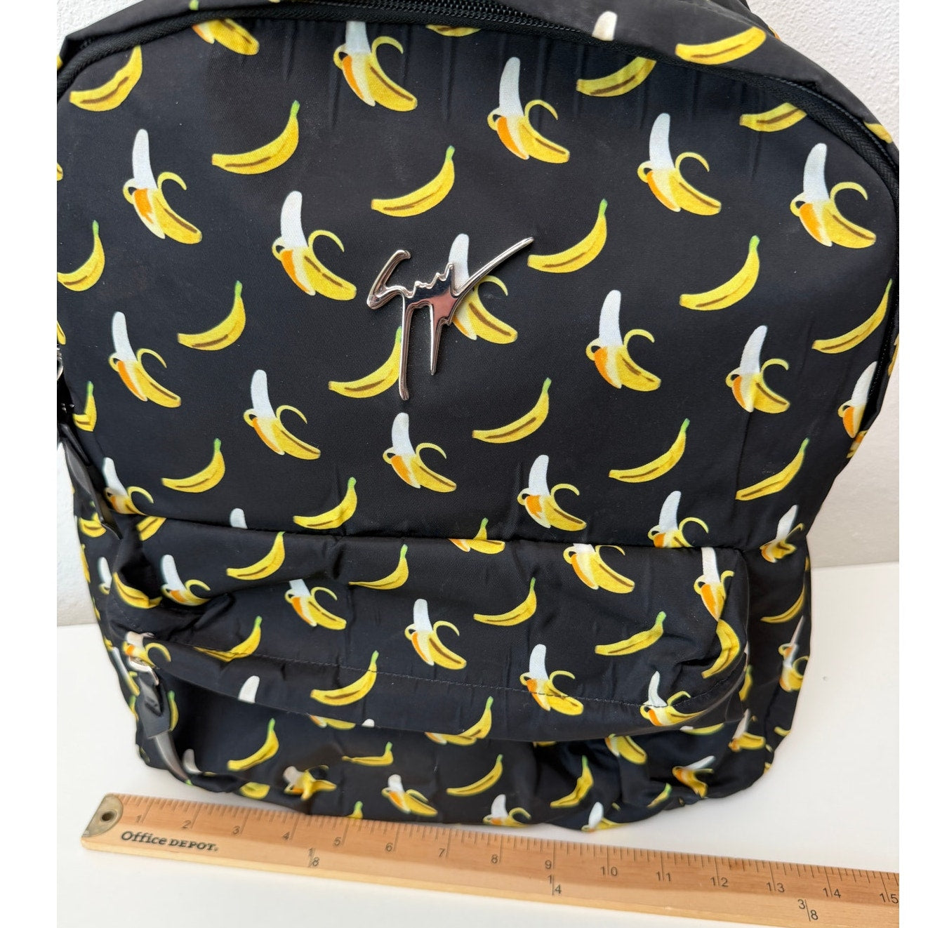 Giuseppe Zanotti Banana Print Nylon Backpack - Authentic Designer Luxury Bag
