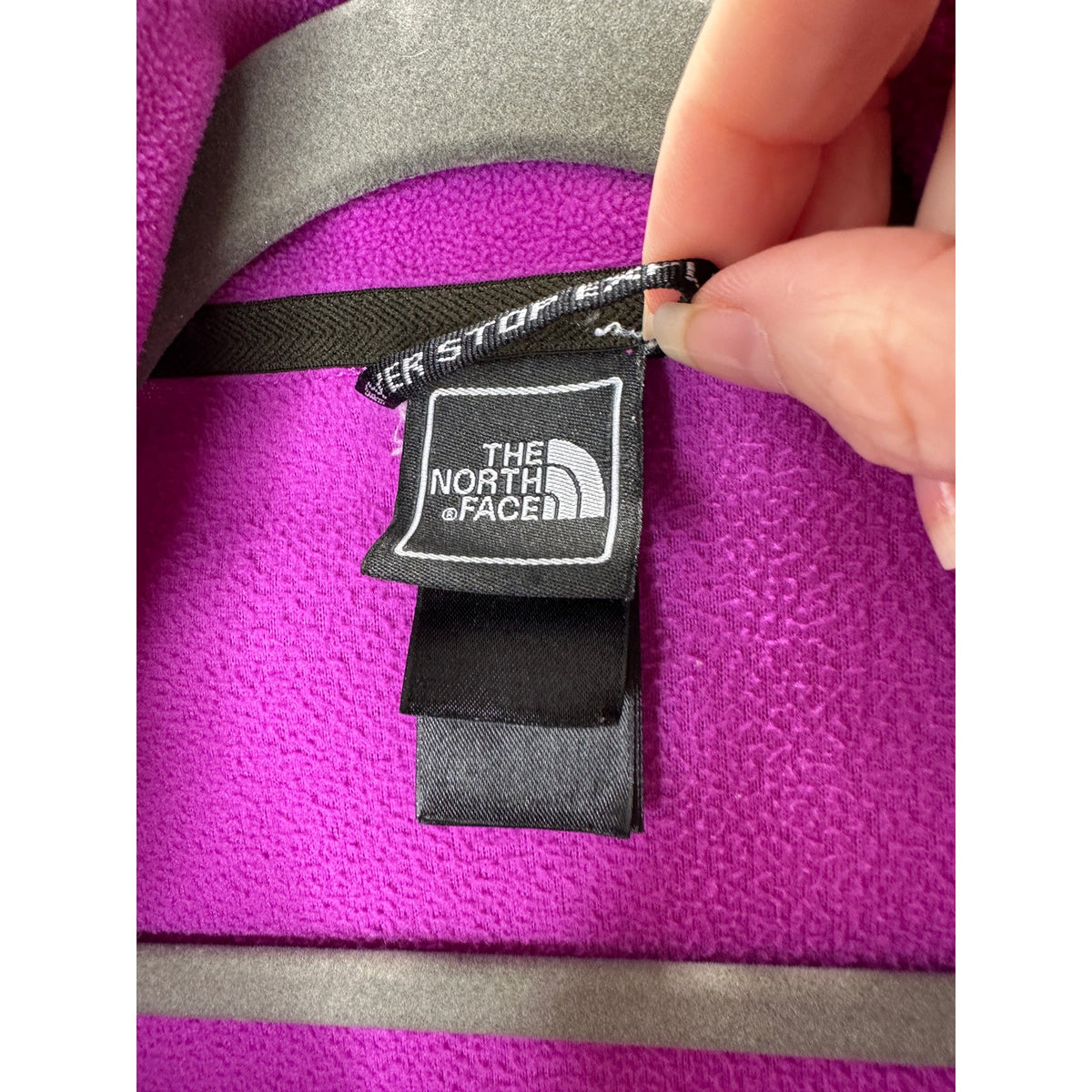 The North Face Lilac Front Zip Mock Neck Fleece Jacket S