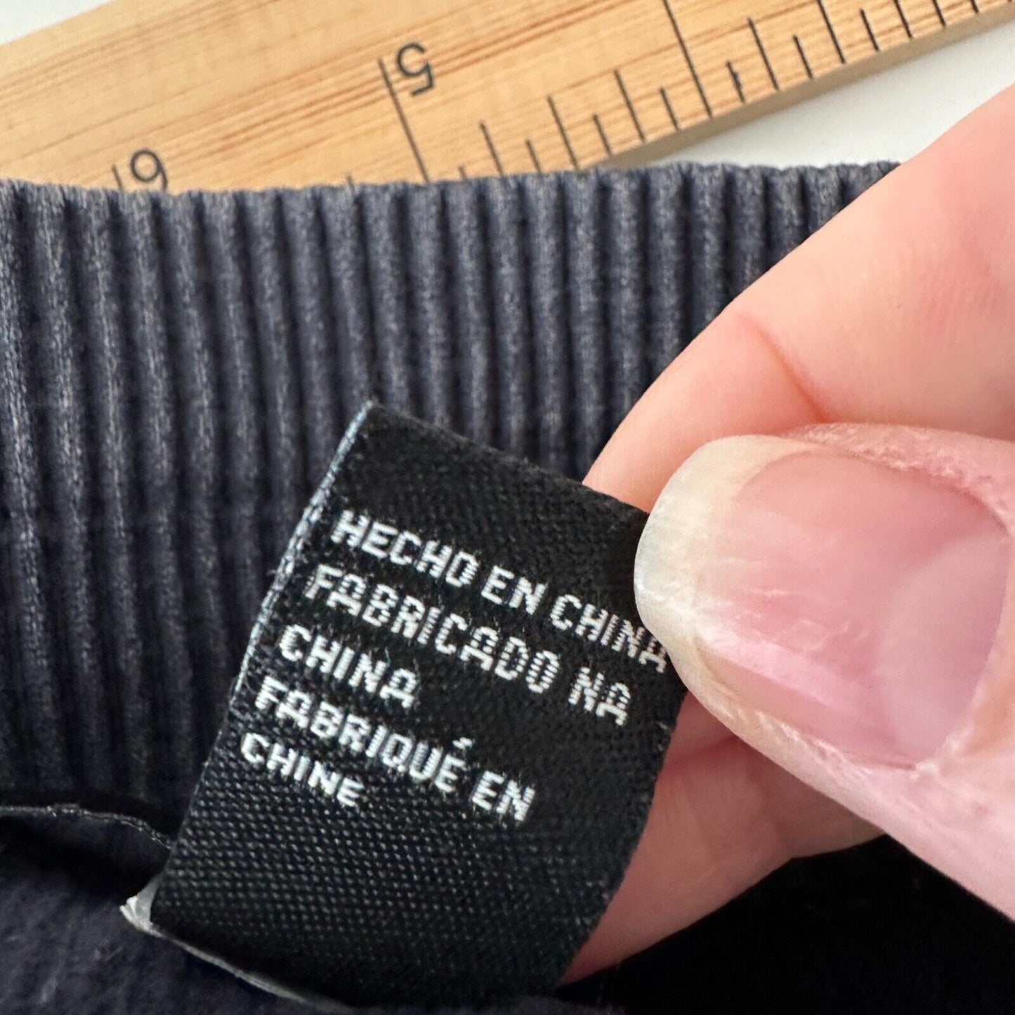 Forever 21 Faded Black Ribbed Square Neck Spaghetti Strap Crop Tank Top S / M