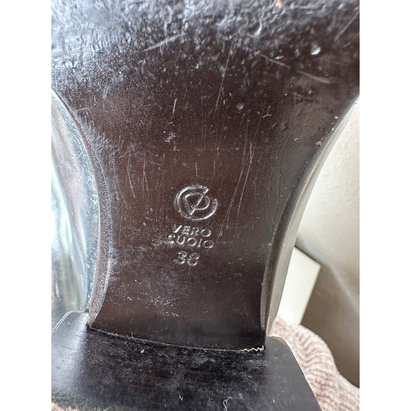 3.1 Phillip Lim Jillian Metallic Silver Shiny Black Oxford Tie Shoe 38 / 7.5