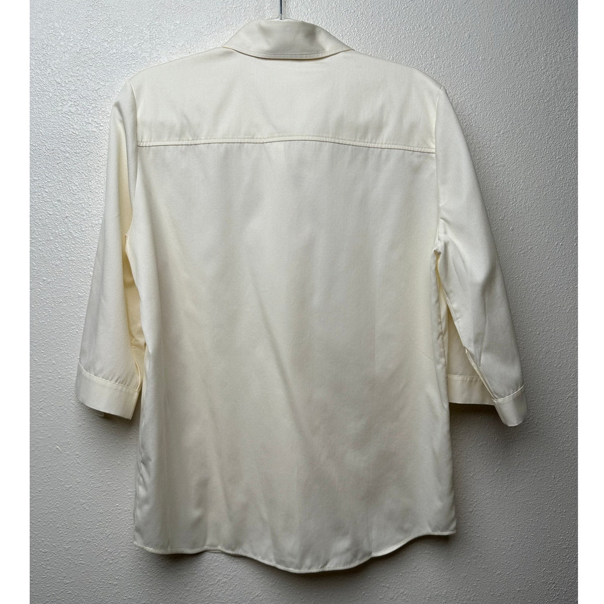 NWT Givenchy Shirt Cream Mens US L Roll Tab Sleeves