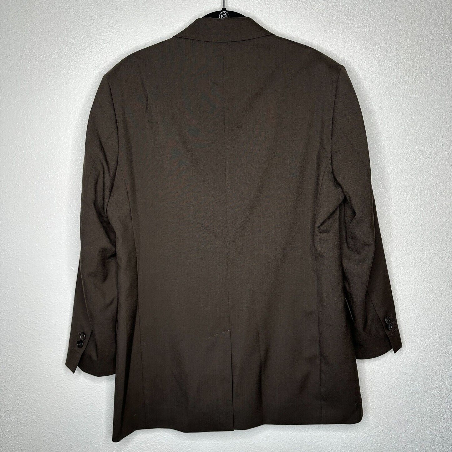 Marni Rich Chocolate Brown Two Button Notched Collar Wool Blazer Jacket 44