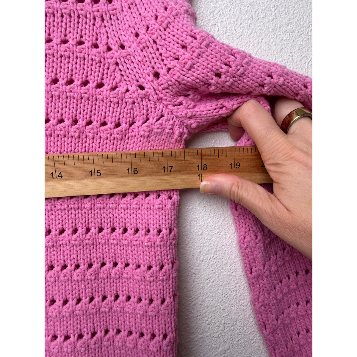 J.Crew Pink Pointelle Open Knit Sweater Women S