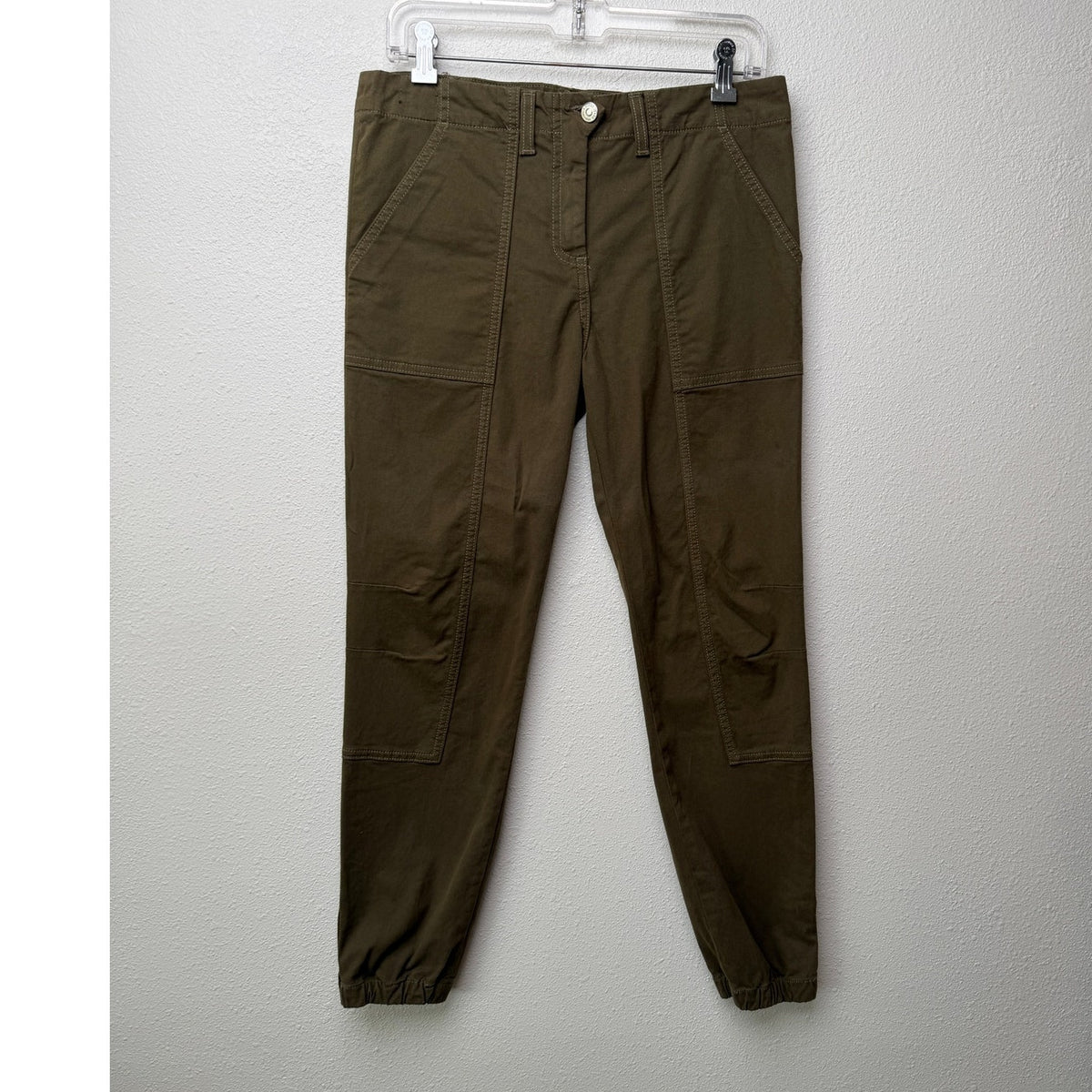 NWT Veronica Beard Field Olive Cargo Pants Women 27 US 4