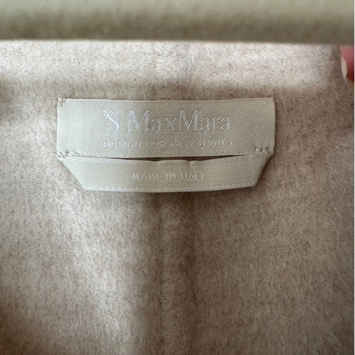 S Max Mara Tan Long Sleeve Front Zip Hooded Wool Angora Shacket 8