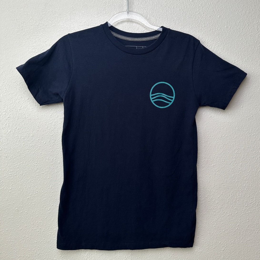 Puro Surf T Shirt Navy Blue XS Unisex Crew Neck
