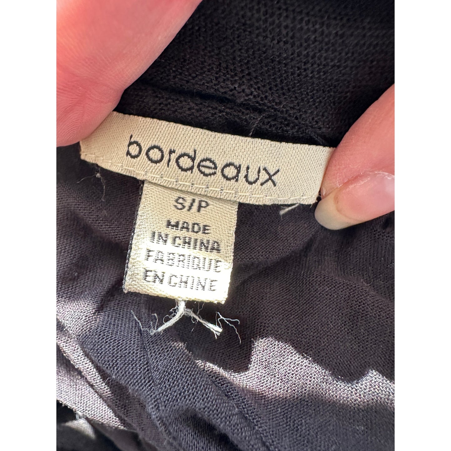 Bordeaux Black Strapless Linen Maxi Dress Ruched Bust Women’s S